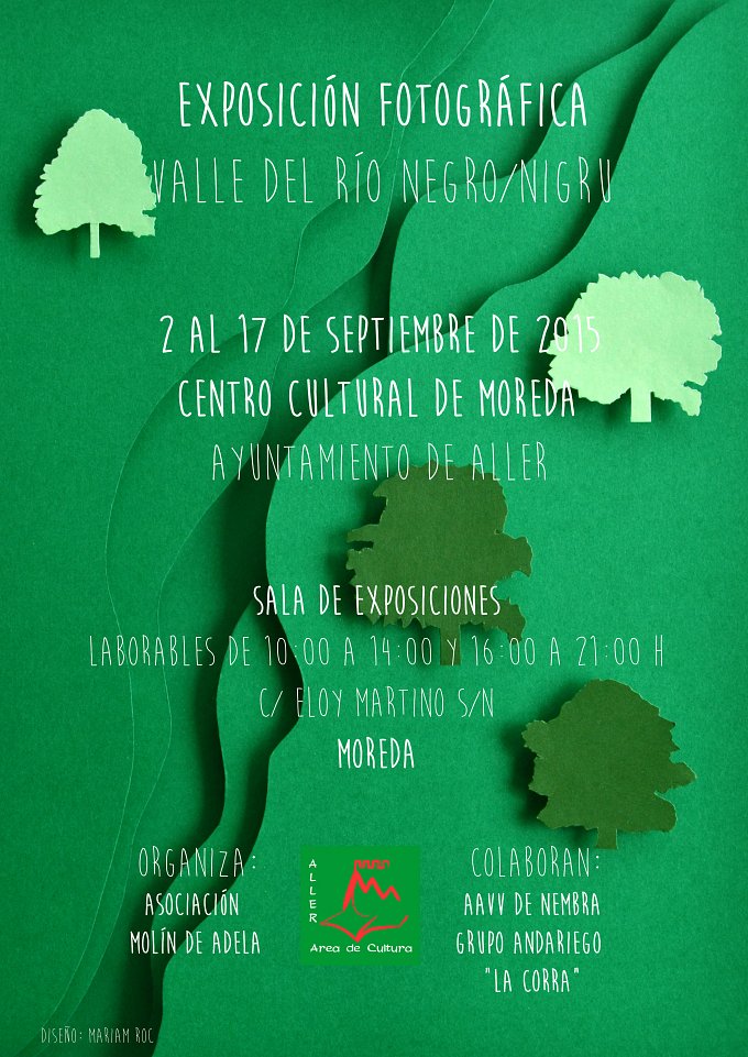 Cartel Exposición fotografía Valle del Río Negro